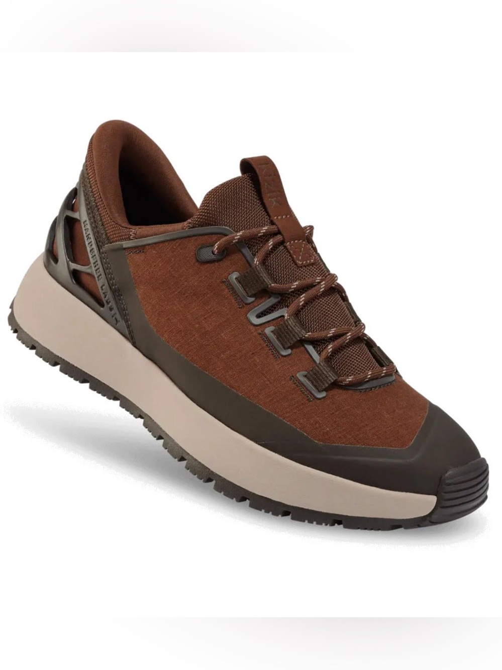 Kizik Wasach Step In Hiker Cappuccino Brown Tan Maroon Red Sneaker Shoe 10.5
